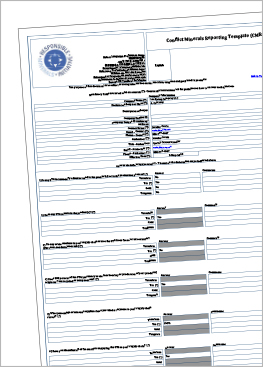 Modèle de rapport sur les minerais de conflit